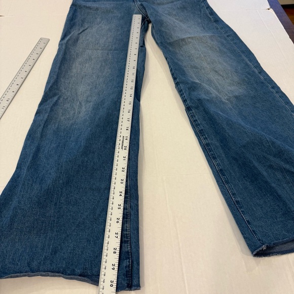 G-Star Women’s Jeans Ultra High Deck Wide Leg Raw Hem Size 27 Waist x 30 Length - Picture 13 of 16